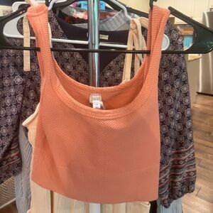 Nikibiki Coral Ribbed Tank